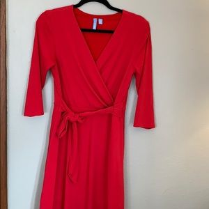 EUC b-slim wrap dress